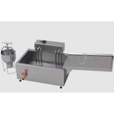 Hand-Held Manual Donut Dispenser and Fryer